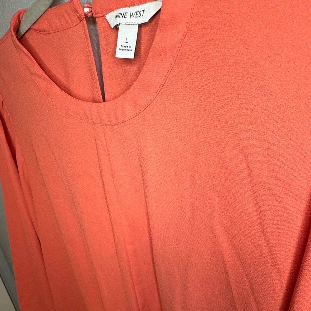 Nine West Women’s Long Sleeve Blouse Sz L - Picture 5 of 8